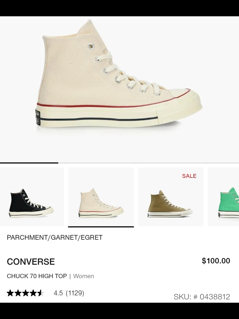 Converse Chuck Taylors - Parchment - Picture 4 of 6